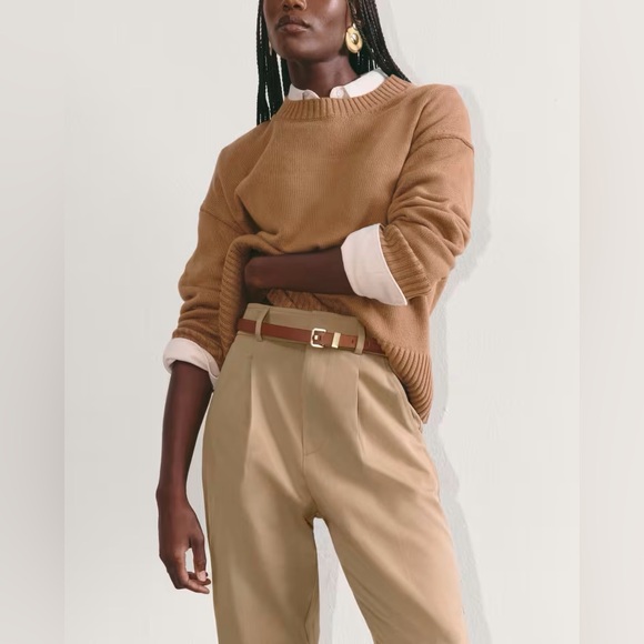 The Tencel Way-High Taper Pant/The Draper Tapered Pant in Buttersmooth Ash Brown - Picture 3 of 7